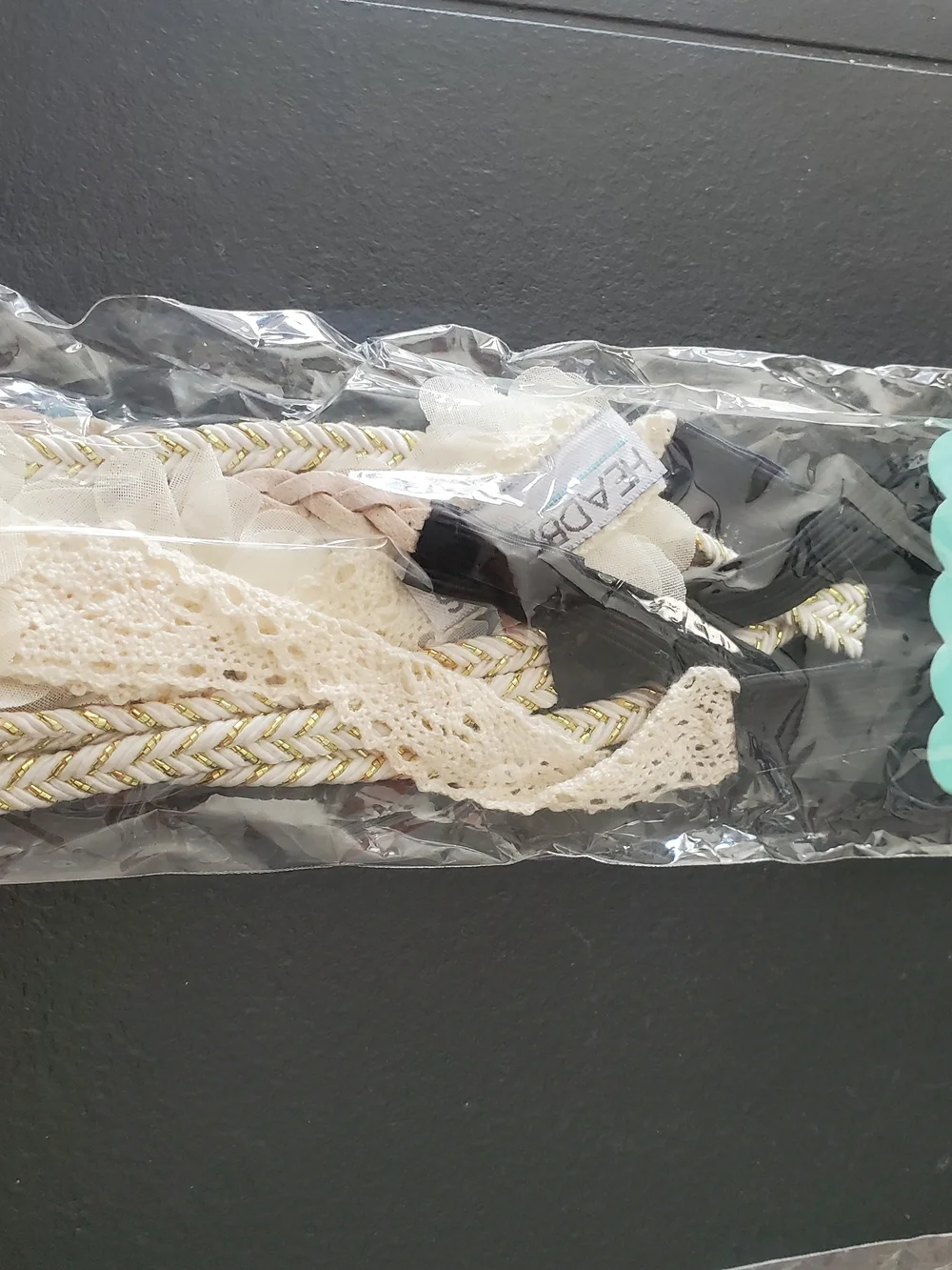 Headbands of Hope cream fabric
